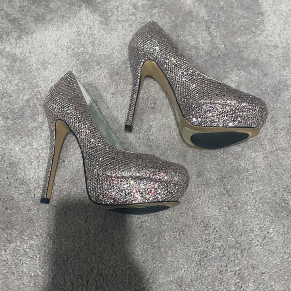 Bakers multi colored sparkly heels size 7-1/2 - Picture 2 of 6